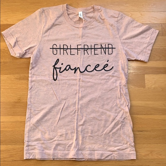 Fiancé t-shirt, never been worn! Light pink - Picture 1 of 1